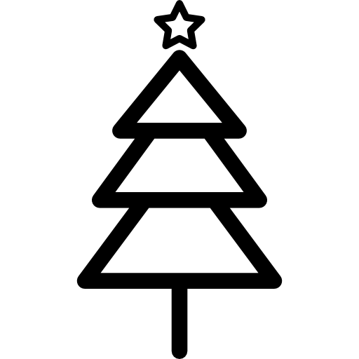 árbol de navidad icono gratis