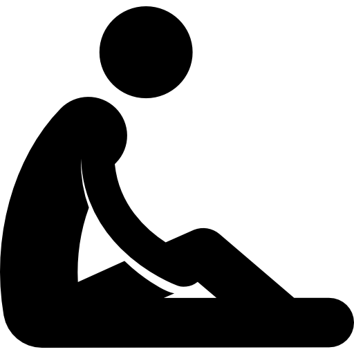 Stretching silhouette free icon