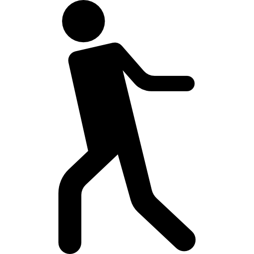 walking silhouette png