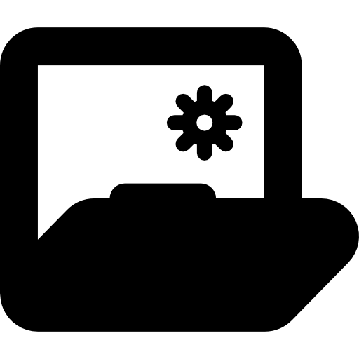 botón de configuración de carpeta icono gratis