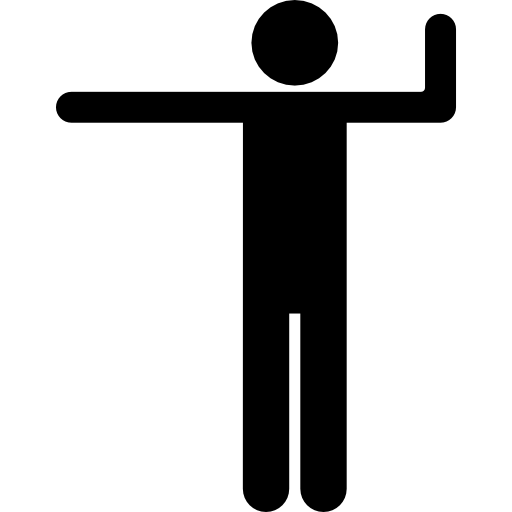 Stretching silhouette - free icon