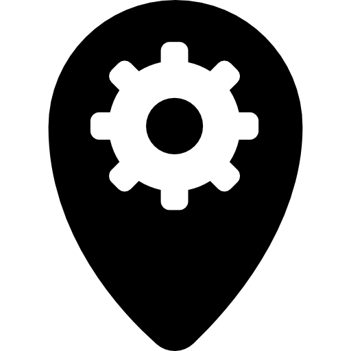 configuración de ubicación icono gratis