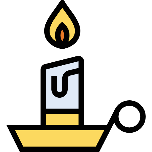 Candle All-inclusive Lineal color icon