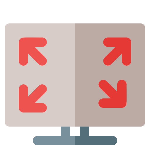 pantalla completa icono gratis