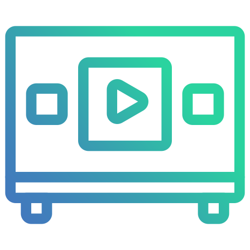 televisión inteligente icono gratis