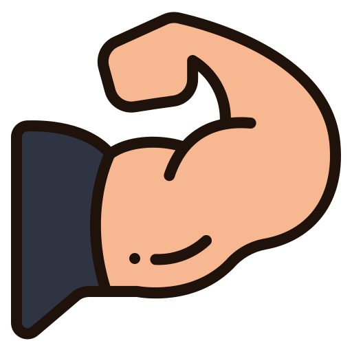 Muscle weakness Icon - Download in Colored Outline Style