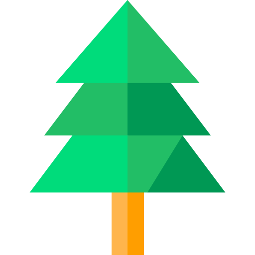 Tree Basic Straight Flat icon