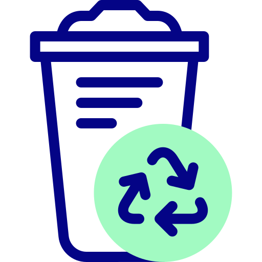 papelera de reciclaje icono gratis