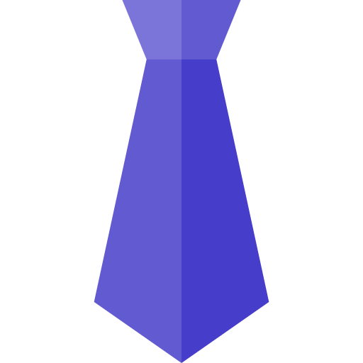 Tie Basic Straight Flat icon