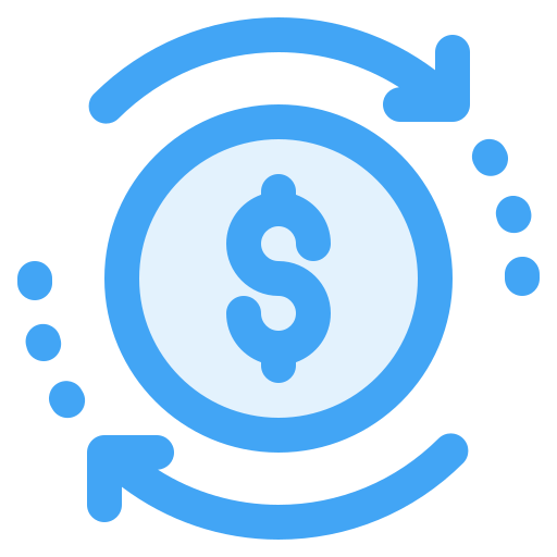 Money exchange Generic Blue icon