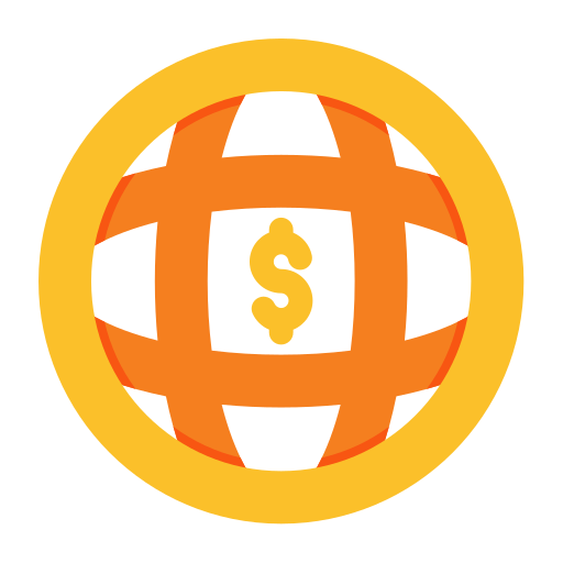 signos de dólar icono gratis