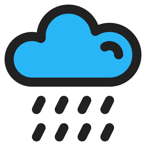 Rainy Generic Outline Color icon