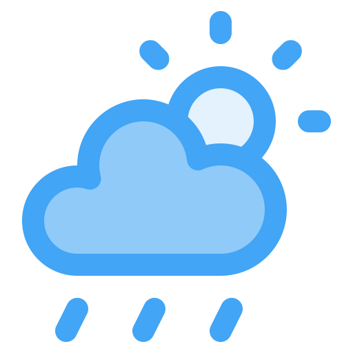 Rainy day Generic Blue icon