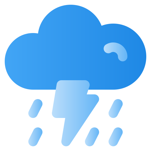 Thunderstorm Generic Flat Gradient icon