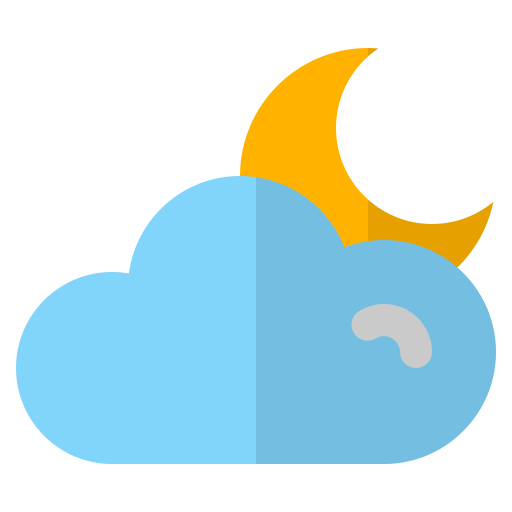 Cloudy night - Free weather icons