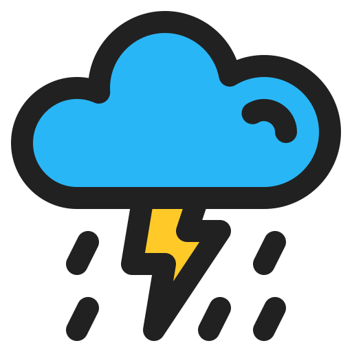 Thunderstorm Generic Outline Color Icon