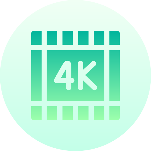 película 4k icono gratis