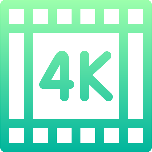 película 4k icono gratis