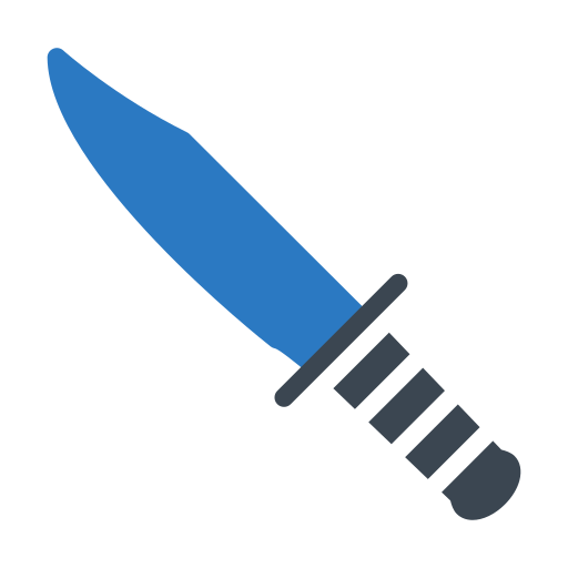 Knife Generic Blue icon