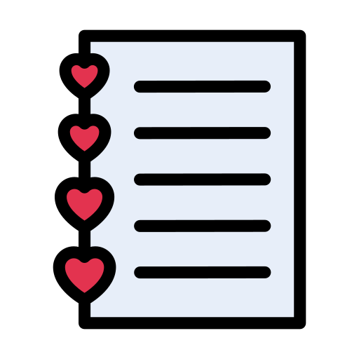 carta de amor grátis ícone
