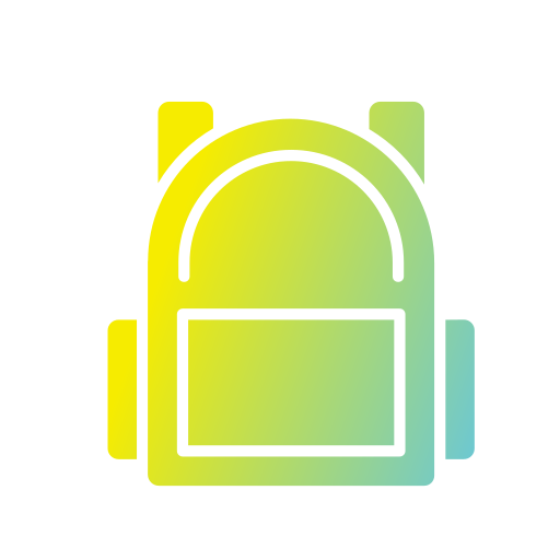 bolsa para la escuela icono gratis