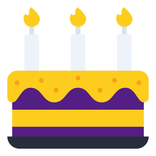 pastel de cumpleaños icono gratis