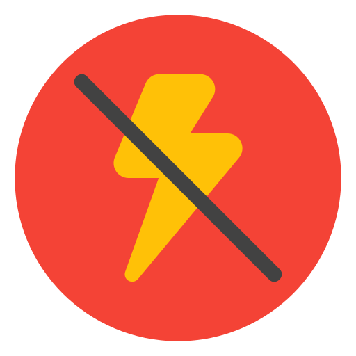 flash apagado icono gratis