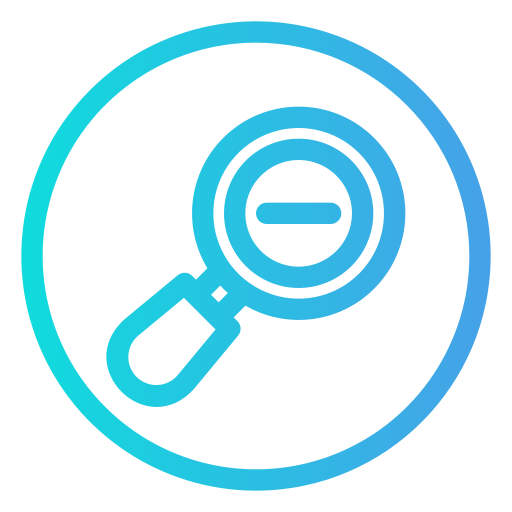 disminuir el zoom icono gratis