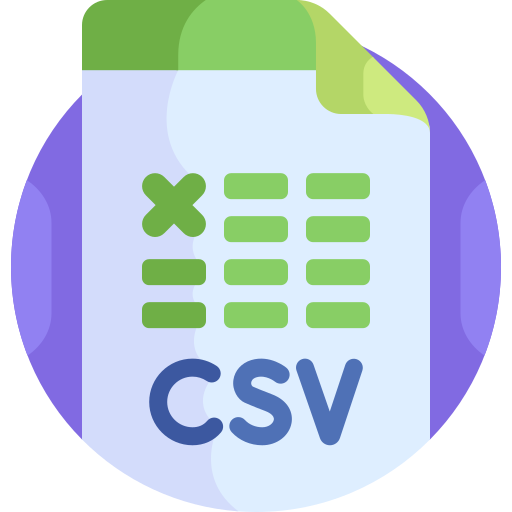 csv icono gratis