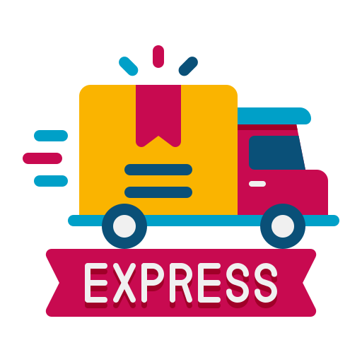 Express delivery - Free transport icons