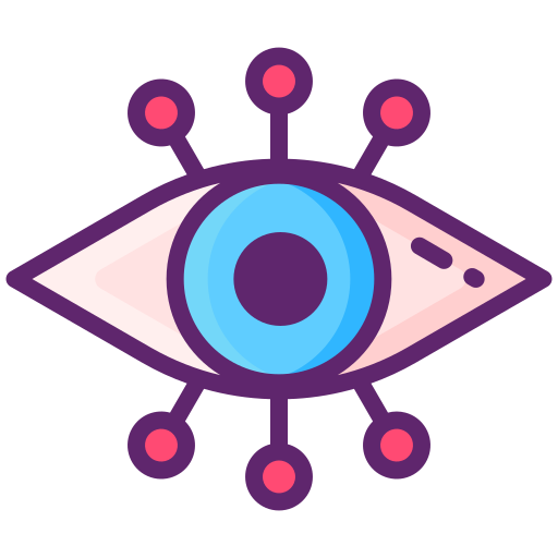 Bionic eye Flaticons Lineal Color icon