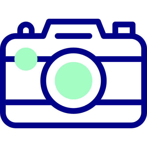 Camera Detailed Mixed Lineal color icon