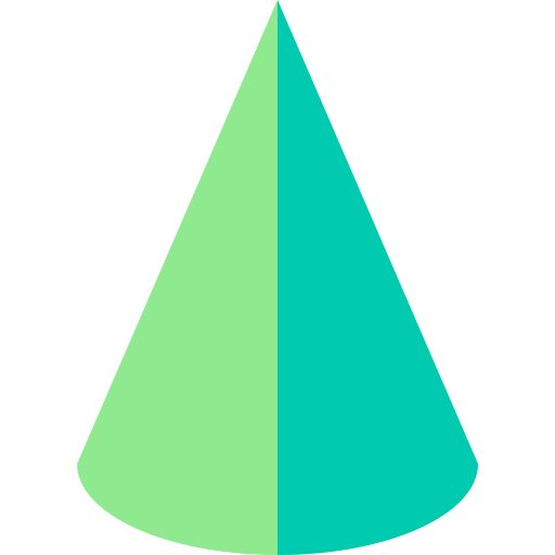 Cone Basic Straight Flat icon