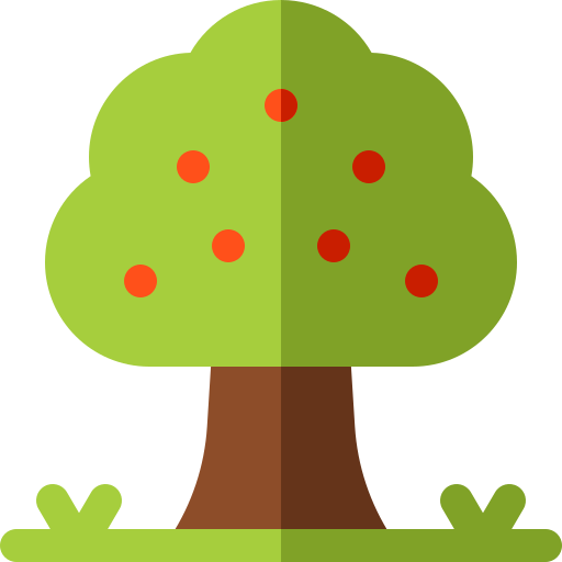 Árbol de frutas icono gratis