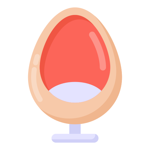 silla egg icono gratis