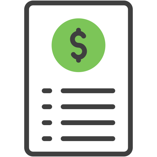 Bank statement free icon Bank statement free icon