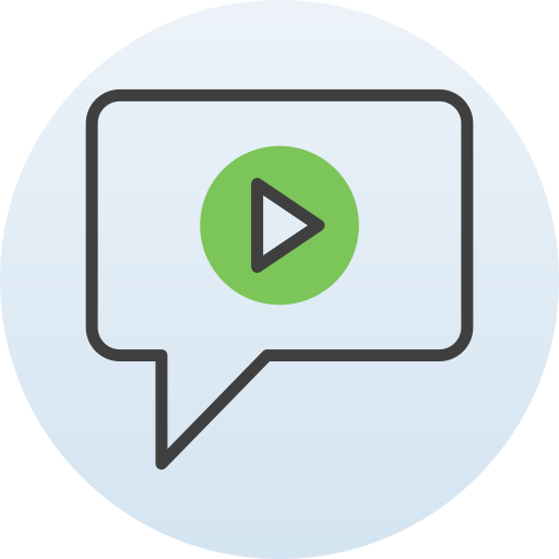 chat de video icono gratis