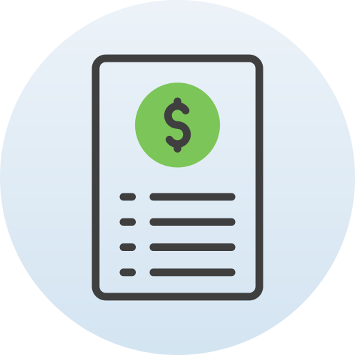 Bank statement Generic Circular icon