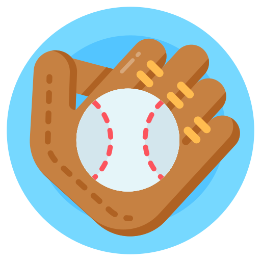 guante de béisbol icono gratis