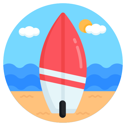 tabla de surf icono gratis