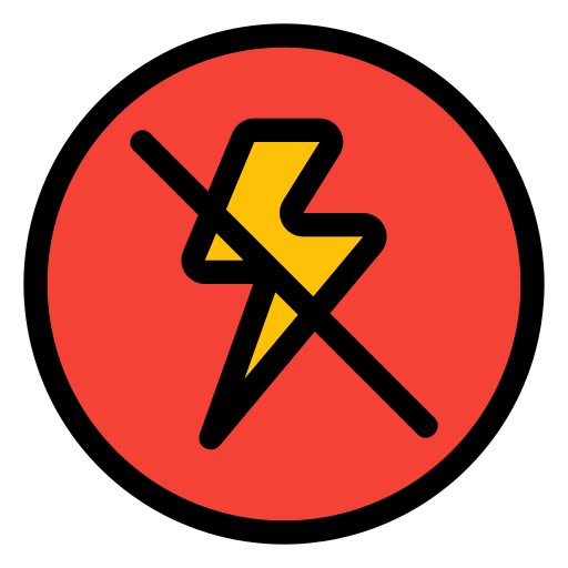 flash apagado icono gratis