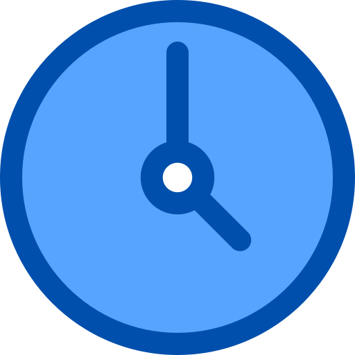 Clock Generic Blue icon