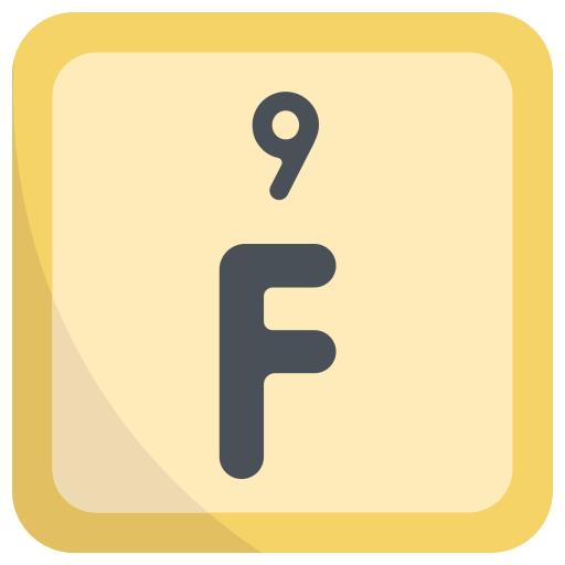 flúor icono gratis