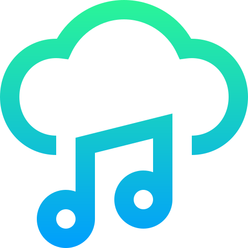 nube de música icono gratis