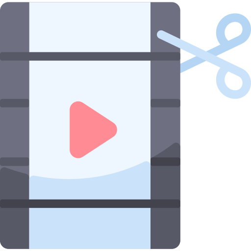 edición de video icono gratis