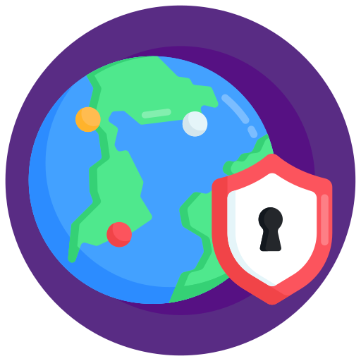 seguridad global icono gratis