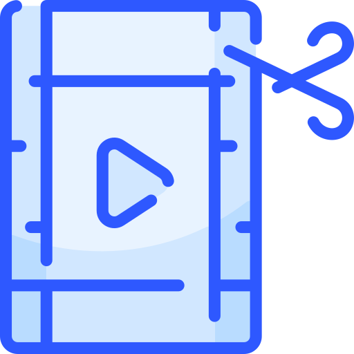 edición de video icono gratis