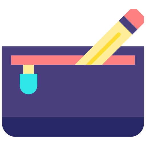 Pencil case free icon