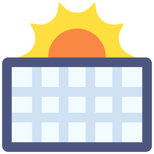 energía solar icono gratis