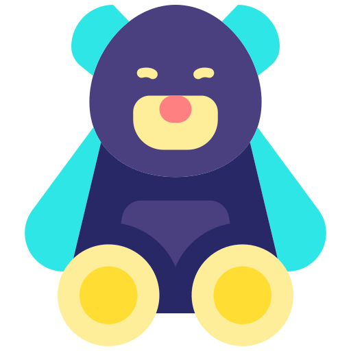 oso de peluche icono gratis